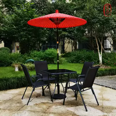 Spring morning big red oil paper umbrella Japanese wild umbrella Tea ceremony umbrella wedding photography umbrella red ancient style travel parachute