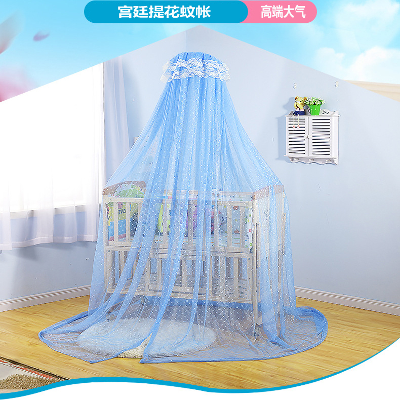 High-end universal crib jacquard mosquito nets Baby bed Anti-mosquito bites Summer BB tent Tent Lace