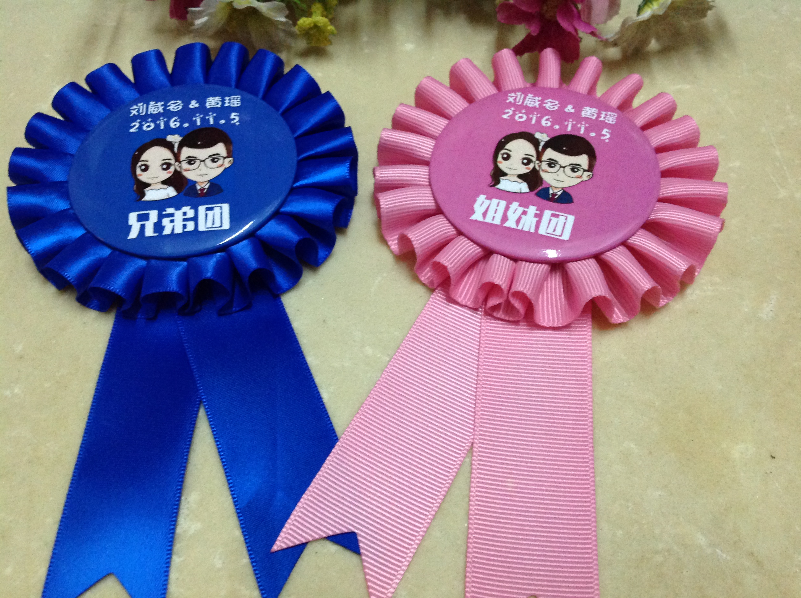 Custom personality wedding wedding corsage creative bride and groom brothers group girlfriends wedding recommended dump new