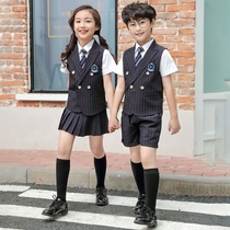 Childrens suit suit boys British style dress vest summer fat boy dress girl small suit big boy
