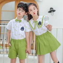 Boys suits girls short sleeves English boys small suits summer children flower children wedding dresses
