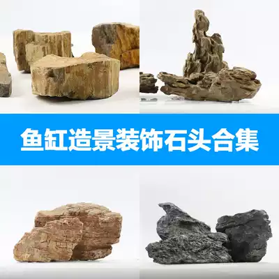 Aquarium fish tank landscaping pine bark stone rockery stone landscaping stone water plant landscaping stone dragon bone stone 500g 5018