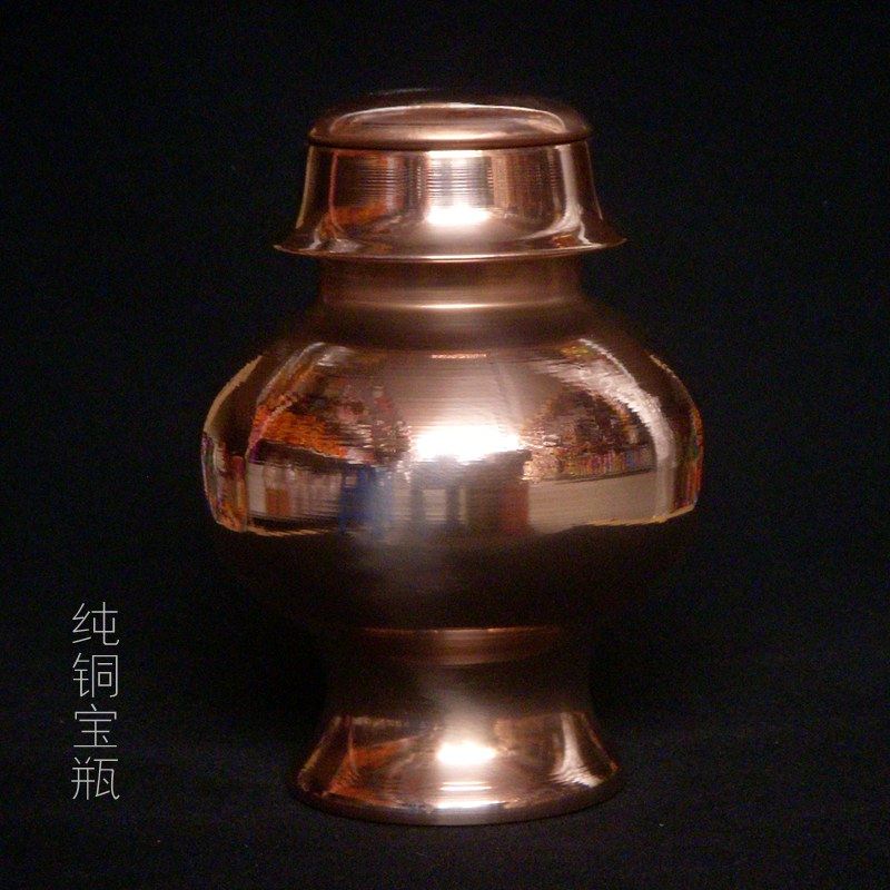Pure copper treasure vase large treasure vase copper ruyi offering Mani treasure Tibetan Tibetan tantric ornaments