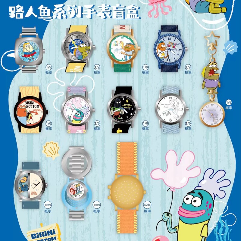 Authentic Original Spongebob Squarepants Anime Merchandise Trendy Blind Box