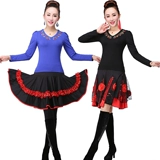 Комплект, летняя юбка, танцующий лонгслив для пожилых людей, для среднего возраста