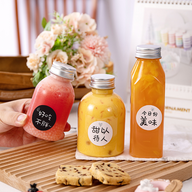 Milk Tea Cup Mesh Red Yang Branches Manna Disposable Creative Plastic Fatfat Cup Juice With Lid Empty Bottle Packaging Merchant