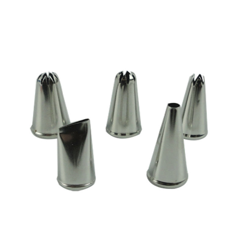 Stainless steel piping tip Various flower piping tools Cookie cream rose piping
