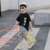 Chàng trai mùa hè váy 2020 mới mùa hè trẻ em nước ngoài khí của bộ đồ ngắn tay Hàn Quốc phiên bản đẹp trai phù hợp ướt trẻ em mùa hè của. 