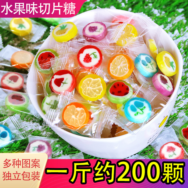 Net red creative small snacks Lollipop Children's hard fructose candy High Yan value mixed flavor Hair batch happy candy Bulk