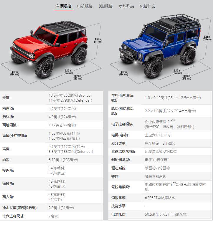 Игрушка traxxas 新款trx4m 彷真1/18攀爬车 路虎烈马遥控车#97054-1