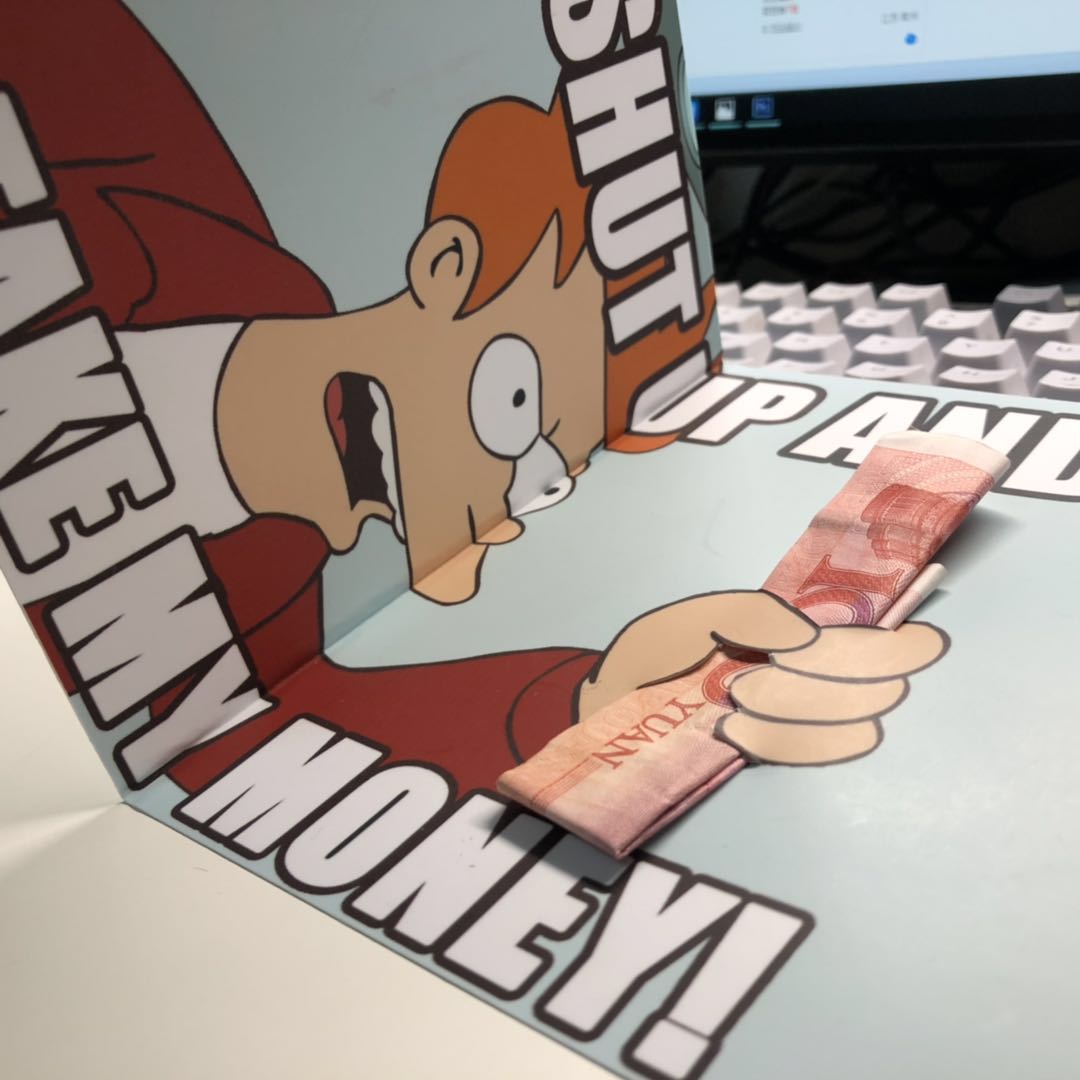 Fly Out Of The Future Futurama Shut Up And Take My Money Gift Card Plus Cover