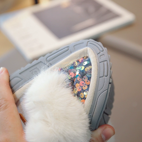 Сапоги, зимняя обувь, флисовые нескользящие удерживающие тепло туфли, популярно в интернете