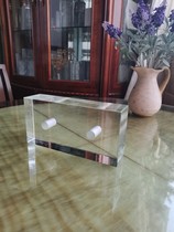 Six faces polished full transparent open pore crystal brick clear cabin special price