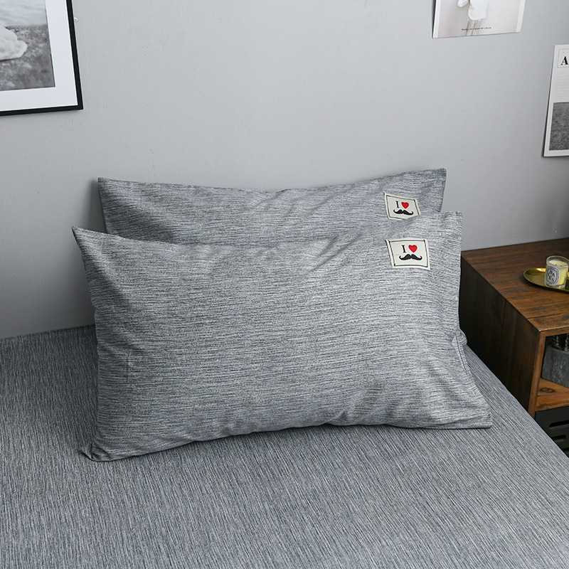 Màu đỏ Bắc Âu rắn màu cá tính cotton twill vỏ gối Gối lõi bông vỏ gối 48 * 74 cặp gối - Gối trường hợp gối kymdan