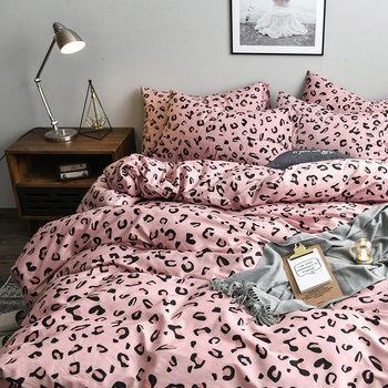 Leopard Print Cotton Single Duvet Cover Single Piece 1.5 Internet Celebrity 2.2X 2.4m Children's 200X230M Pure Cotton Double Duvet Cover
