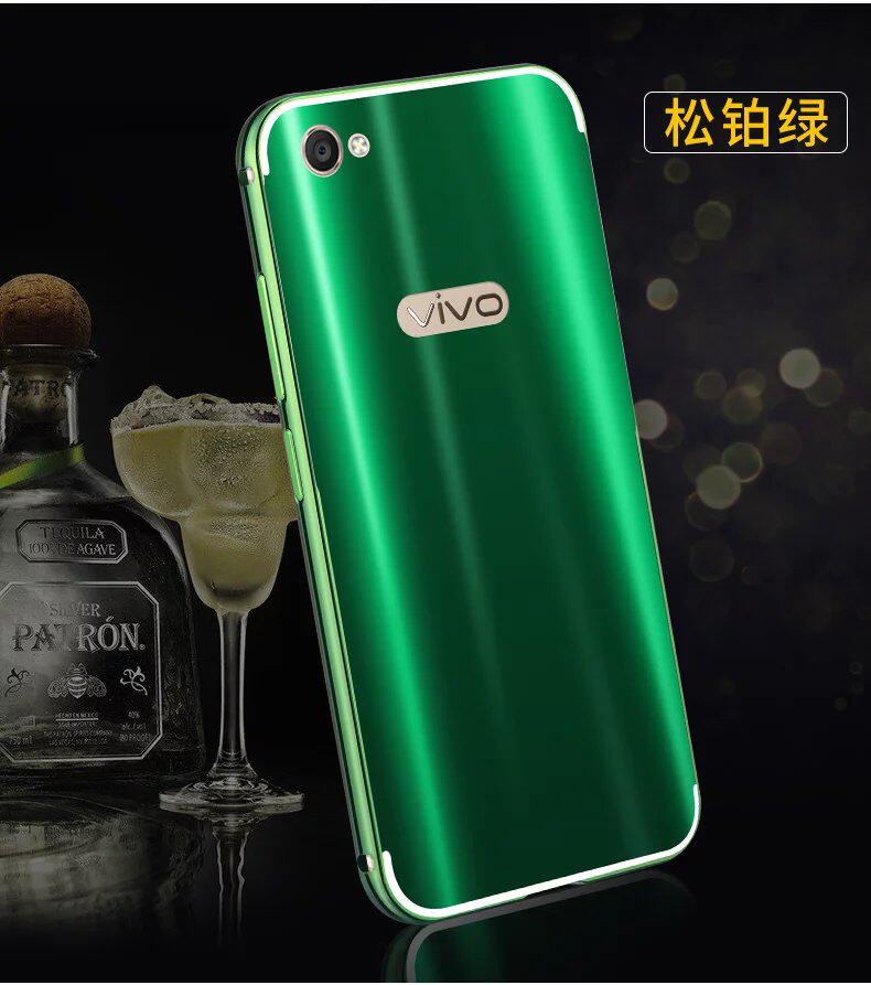 iy Ultra Slim Lightweight Aluminum Metal Bumper Dazzle Color Acrylic Back Cover Case for vivo X9 & vivo X9 Plus