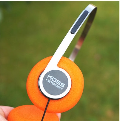 American Koss Open-Back Headphones Steel Wire Small Headset Portable Retro Literary Style for Young People