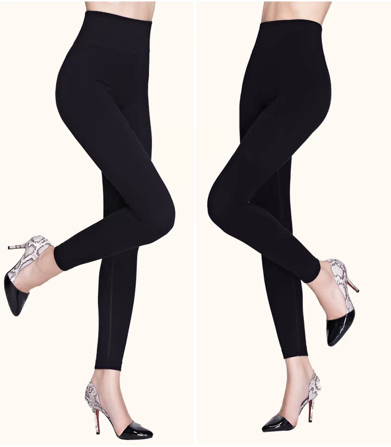 Konjac eo cao cơ bụng mặc quần dày vừa ấm ấm bó sát quần mùa thu đơn mảnh mặc quần legging định hình quần lót nữ sinh