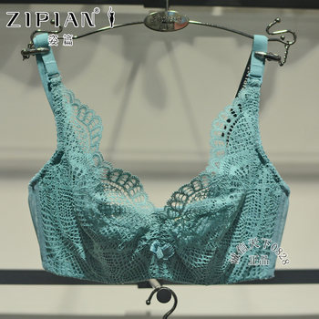 Z60 Genuine Bra with Anti-Bump Ultra-Thin Chest Pads, Push-Up Soft Underwire Lingerie, Sexy Lace Bra
