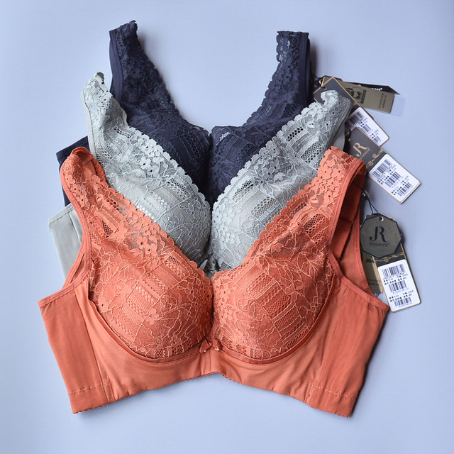 June Rose 6163 Bra BC Medium Thin Cup Lace Gathering Secondary Breast Vest Style Soft Wire Ring Adjustable Bra