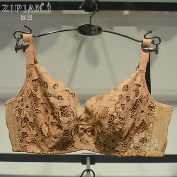 Z56 New Fashion Style Padded Thin Cup Gathered Side Support Sexy Lace Soft Underwire Bc Cup Bra