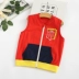 2020 mùa xuân phong cách mới cá rất nhỏ 60138 bé trai cotton tinh khiết giản dị vest trẻ em vest đầy đủ hàng trăm miễn phí vận chuyển - Áo ghi lê