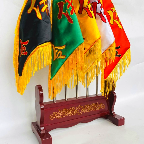 Буддийские поставляют буддийские флаги трубы, флаги, пять драконов, пять -корлор флаг, флаг телескопического флаги, полный набор