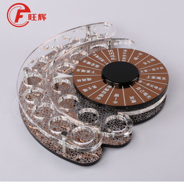 European wine rack craft gifts decoration wine cabinet furnishings acrylic cup rack wine rack glass cup rotating cup rack set