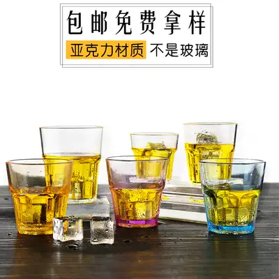 Acrylic beer cup transparent plastic cup one Cup octagonal cup KTV bar PC Cup Anti-drop