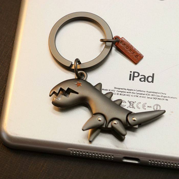 Small dinosaur keychain Korean creative cute personality simple car key chain male and female couple cartoon key ring