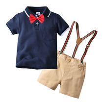 70polo shirt boys lapel set childrens 130 casual summer 2019 new half sleeve T-shirt