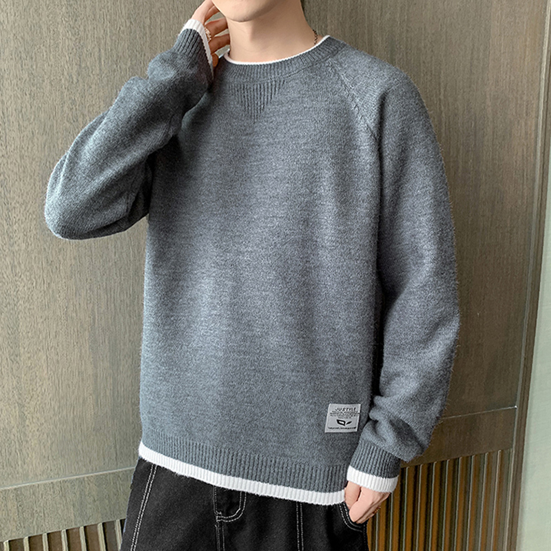 Men's Sweater 2026 Spring and Autumn Trendy Brand Clothing Round Neck Pullover Knitwear Autumn and Winter Japanese Retro Jacket Men's Sweater 2026 Spring and Autumn Trendy Brand Clothing Round Neck Pullover Knitwear Autumn and Winter Japanese Retro Jacket