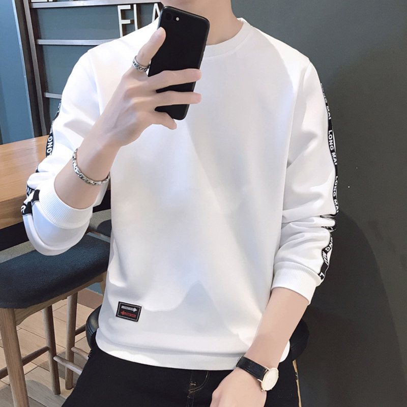 Sweatshirt male round collar loose Korean version student 2022 fall hood hooded 100 hitch men's thickened trendy jacket
