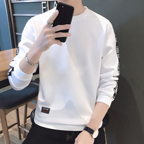 Sweater mens round neck loose Korean students 2019 autumn pullover hoodie versatile mens thick trend coat