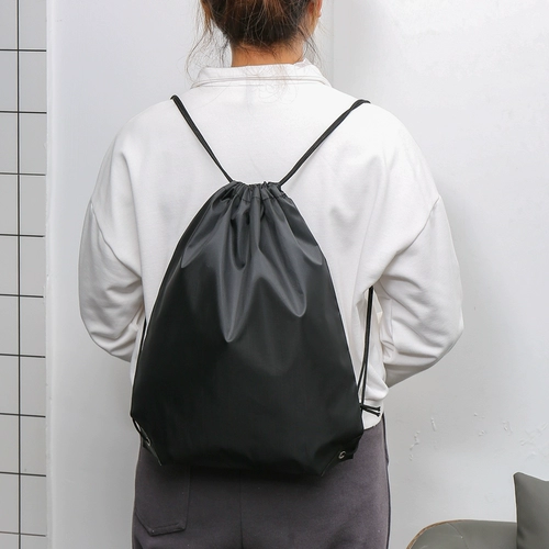 Спортивная спортивная сумка подходит для пеших прогулок, рюкзак, мешочек, для бега, на шнурках, делается под заказ, с печатью вашего логотипа