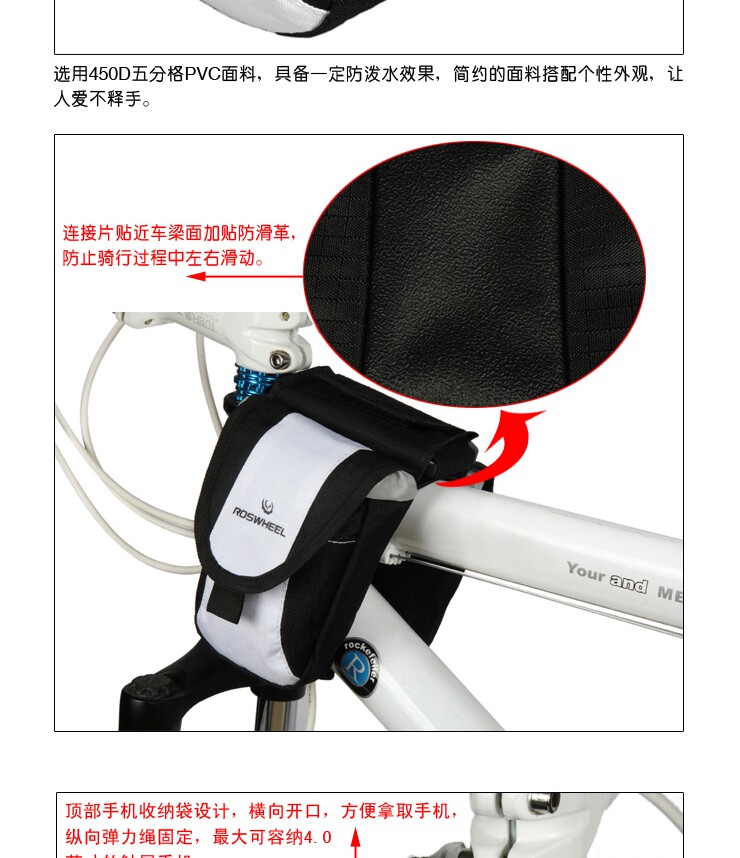 Sacoche pour vélo ROSWHEEL - Ref 2213561 Image 9