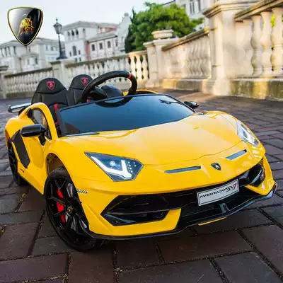 Sapphire Kennedy children's electric car four-wheeled children's remote control car can sit on the charging toy car baby stroller