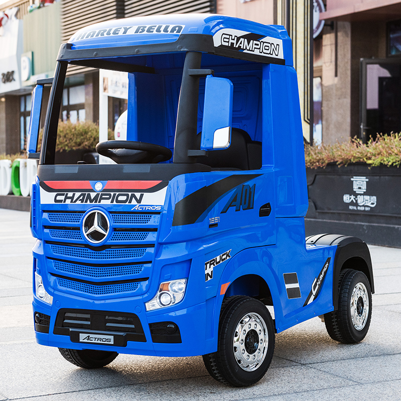 Mercedes net red children's electric car oversized truck Children's four-wheeled toy car Baby remote control car can sit