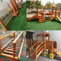 Kindergarten Outdoor Toys Wood Climbing Balance Fitness Training Farmstead Hotel District Outdoor Pleasure Equipment