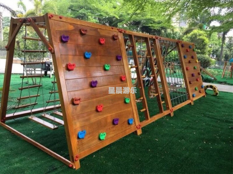 Kindergarten Climbing Frame Mesh Wooden Slutty Bridge Children's Pleasure Outdoor Large Sliding Ladder Sensation Combination Training Toys-Taobao