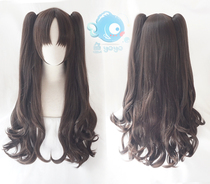 Otaku cos Fate Rin Tozaka Small Tiger Mouth Double Ponytail cosplay Wig