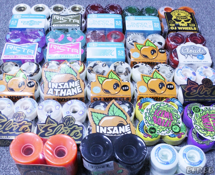 Imported RICTA OJ skateboard wheels have hard wheels and small soft wheels Professional action wheels road wheels