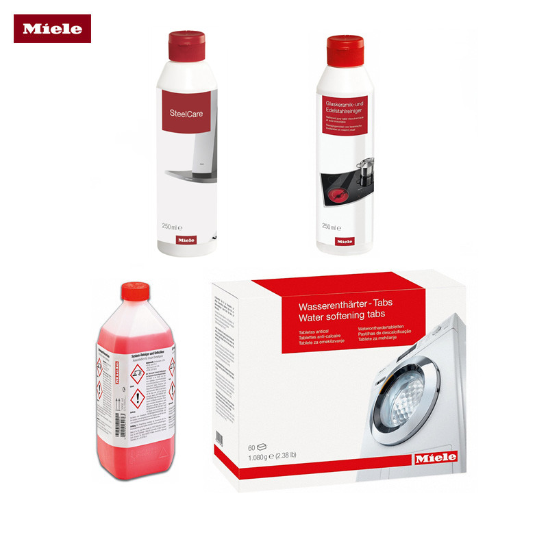 Miele Meino Ceramic Stainless Steel Cleanser Care Agent Washing Machine Water Quality Softening Sheet Vapor Pan Descaling