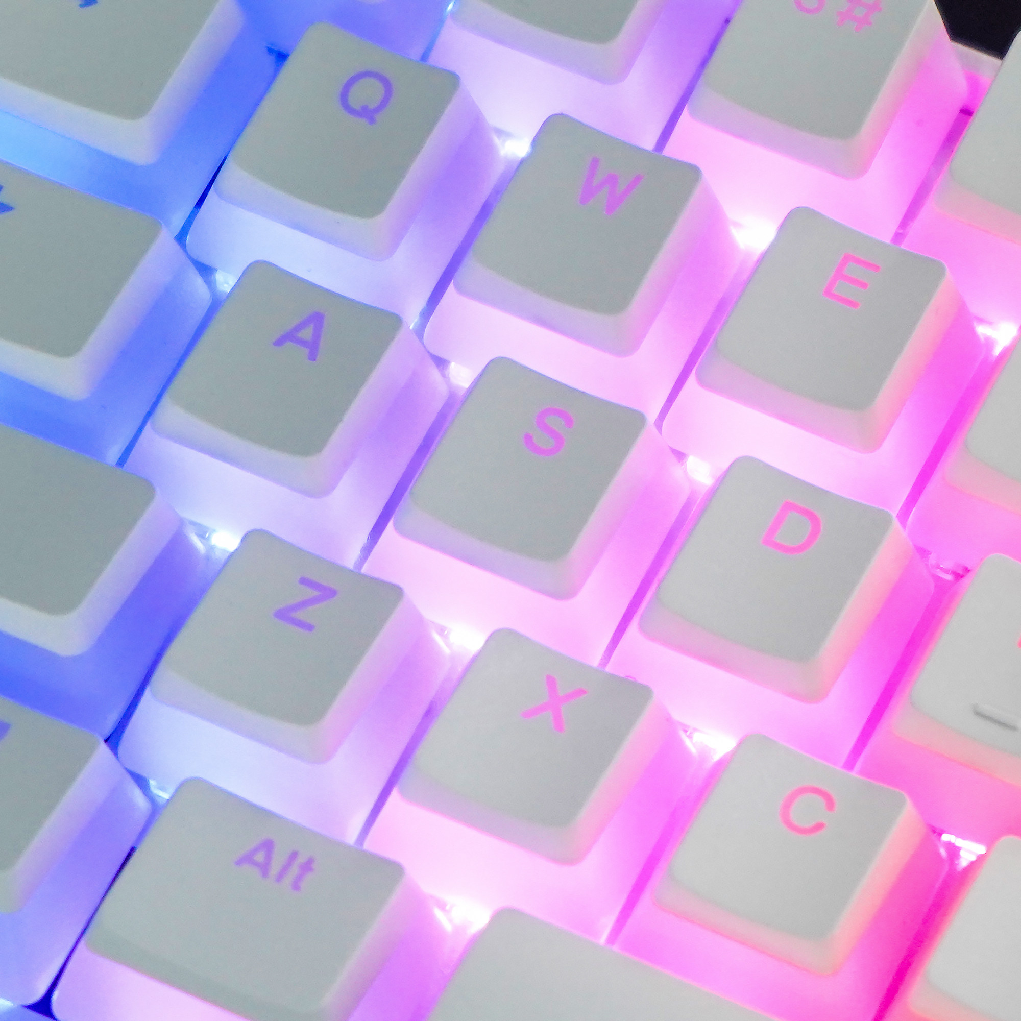 Double skin milk jelly pudding closed mouth PBT translucent mechanical keyboard keycap compatible with 68 84 96 Corsair Razer
