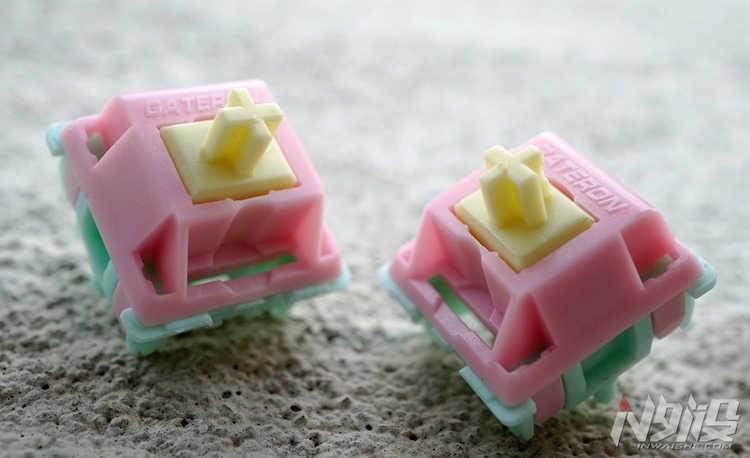 keyfirst cream cream shaft Canadron gateron linear mechanical keyboard MX shaft body five feet