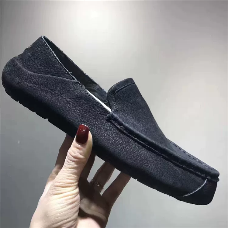 [KOALАUGG豆豆鞋男鞋 春季新款正品一脚蹬真皮懒人包子鞋KOALAUGG]