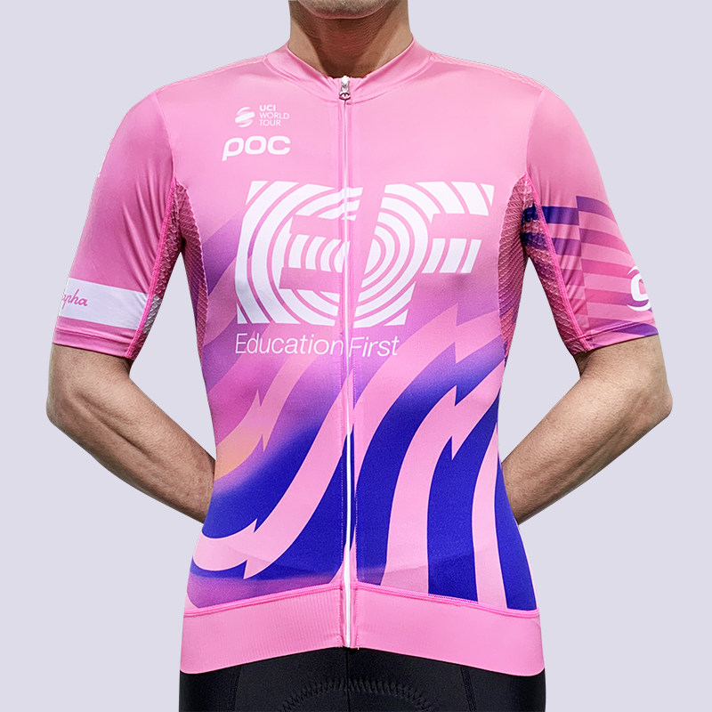 Summer Tour de France EF Fans Customized Road Mountain Bike Short Sleeve Tops Suit Set