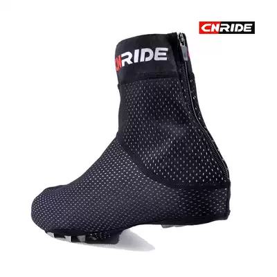 Autumn and winter fleece windproof snow Waterproof warm shoe cover thickened velvet cold bike riding card shoe cover