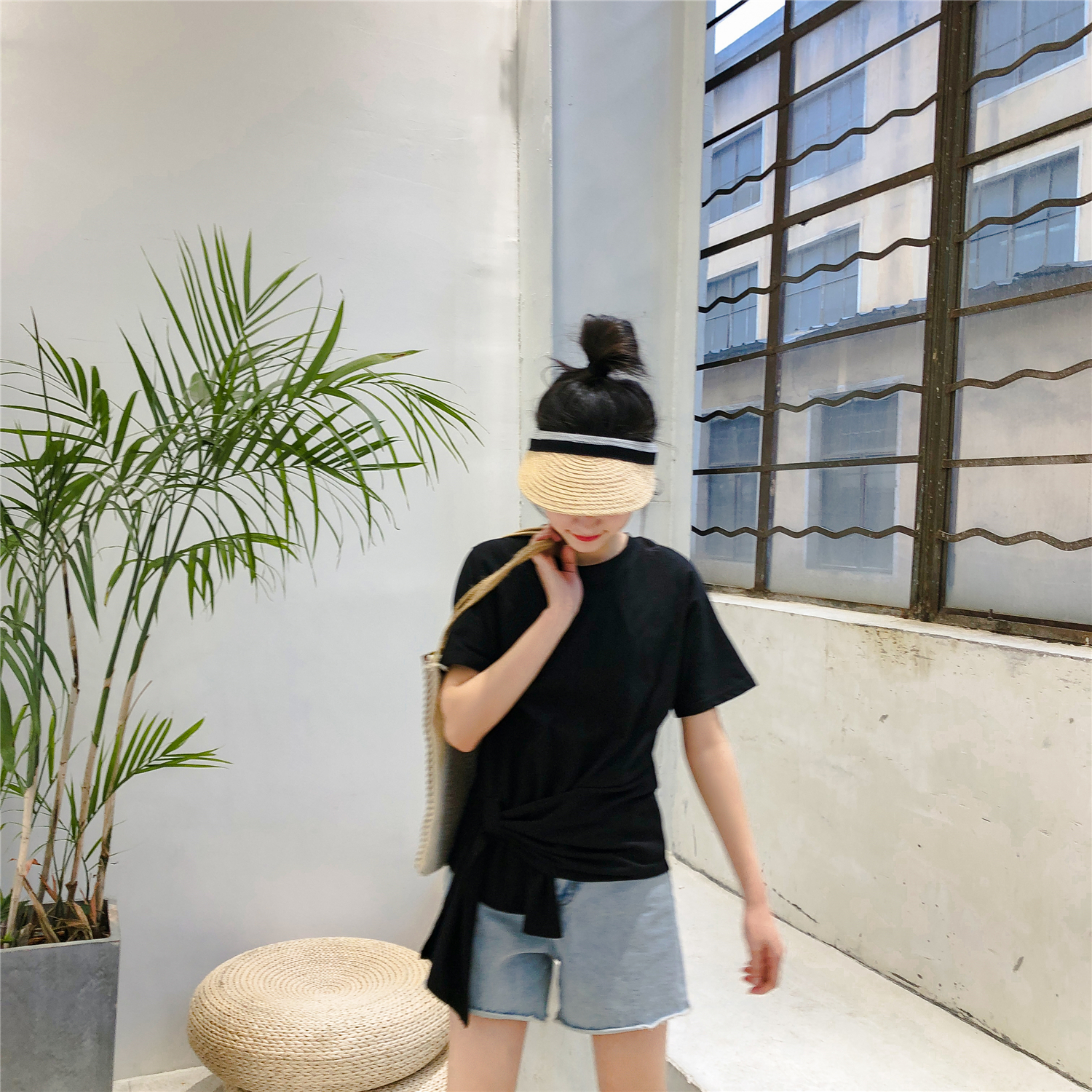 VK旗艦店 韓系個性不規則T恤短袖上衣