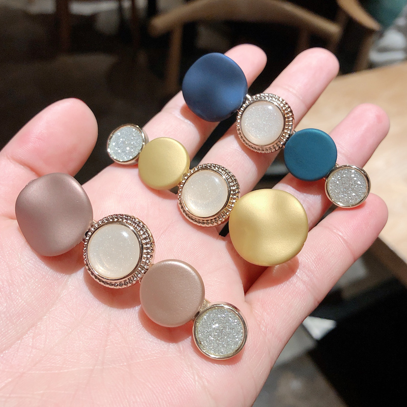 Phiên bản tiếng Hàn của macarons sáng tạo kẹp tóc in lưới màu đỏ đơn giản bên đĩa phía sau đầu thanh lịch phụ kiện tóc clip phụ nữ - Phụ kiện tóc trâm cài tóc